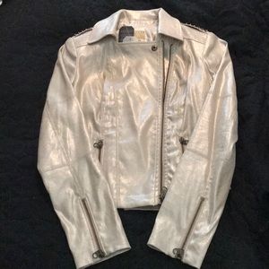 Tan/gold shimmery blazer